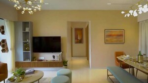 Living Room in 2 BHK Apartment at Godrej Emerald, Ghodbunder Road – for Rent