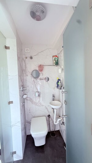 Bathroom in 1 BHK Apartment at Laxmi Callista, Goregaon West – for Sale