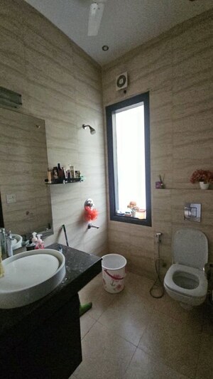 Bathroom in 3 BHK Builder Floor at Sushant Lok I – for Rent