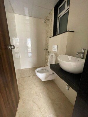 Bathroom in 1 BHK Apartment at JP North Alexa, Mira Road – for Rent