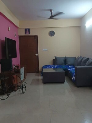 Living Room in 3 BHK Apartment at SLV Royal Thanisandra, Thanisandra – for Rent