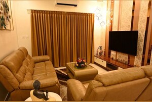 Living Room in 3.5 BHK Builder Floor at Prestige Park Square, Bannerghatta Road – for Sale