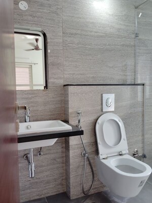 Bathroom in 3 BHK Apartment at Aparna Luxor Park, Kondapur – for Rent
