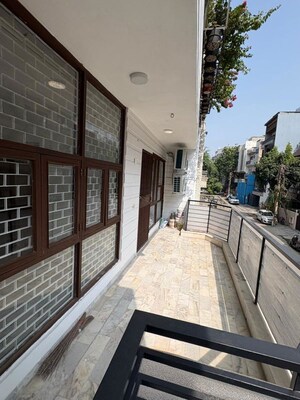 Balcony in 3 BHK Builder Floor at Greater Kailash I – for Rent