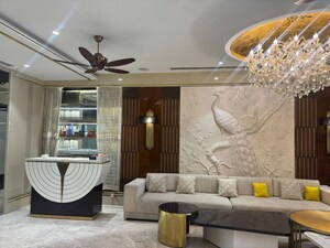 Living Room in 5 BHK Apartment at Mahagun Moderne, Sector 78 – for Rent