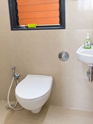 Bathroom in 2 BHK Apartment at Rustomjee Avenue D1, Virar West – for Rent
