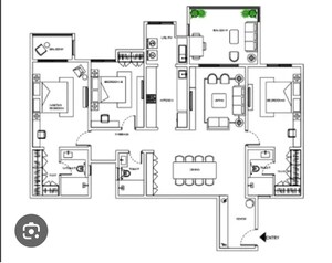Floor Plan in 3 BHK Apartment at Assetz Zen And Sato, Yelahanka – for Sale