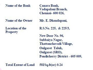   Independent House at Kaipenikuppam – for Sale