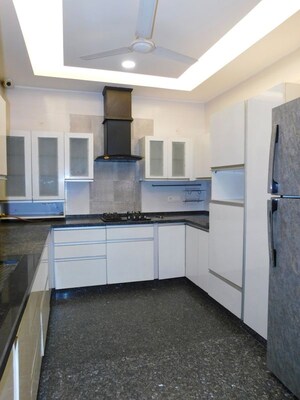 Kitchen in 3 BHK Builder Floor at Greater Kailash I – for Sale
