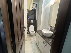 Bathroom in 3 BHK Builder Floor at Greater Kailash I – for Rent
