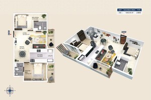 Floor Plan in 2 BHK Apartment at Bejai – for Sale