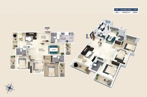 Floor Plan in 2 BHK Apartment at Bejai – for Sale