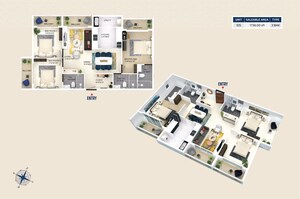 Floor Plan in 2 BHK Apartment at Bejai – for Sale