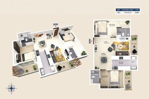 Floor Plan in 2 BHK Apartment at Bejai – for Sale