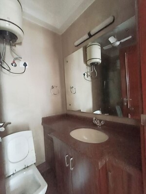 Bathroom in 3 BHK Builder Floor at Greater Kailash – for Rent