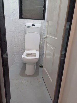 Bathroom in 1 BHK Apartment at Surya Kiran CHS Ghansoli, Ghansoli – for Rent