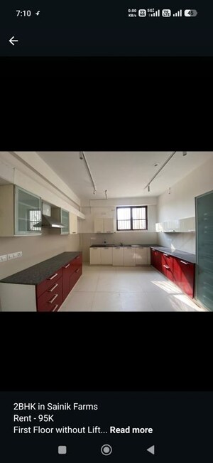 Kitchen in 3.5 BHK Builder Floor at Shivalik Colony – for Rent