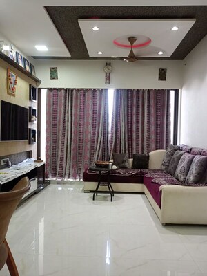 Living Room in 3 BHK Apartment at Runwal Anthurium, Mulund West – for Rent