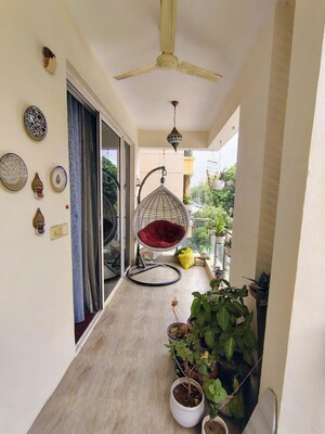 Balcony in 2 BHK Builder Floor at Sector 45 – for Rent