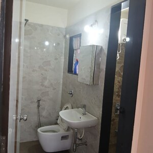Bathroom in 3 BHK Apartment at Chamunda Heights, Ghansoli – for Rent
