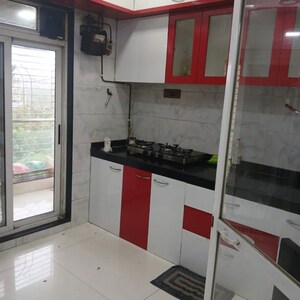 Kitchen in 3 BHK Apartment at Chamunda Heights, Ghansoli – for Rent