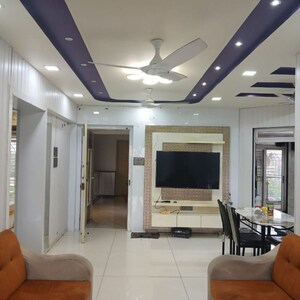 Living Room in 3 BHK Apartment at Chamunda Heights, Ghansoli – for Rent