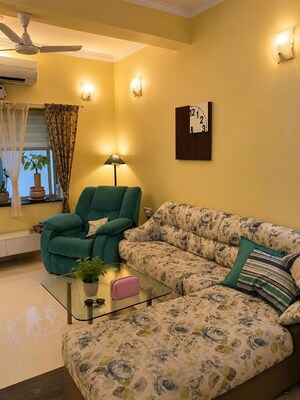 Living Room in 3 BHK Apartment at Vamsiram Jyothi Lotus, Banjara Hills – for Rent