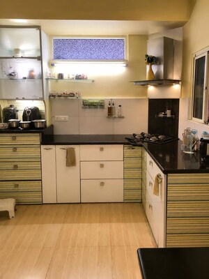 Kitchen in 3 BHK Apartment at Vamsiram Jyothi Lotus, Banjara Hills – for Rent
