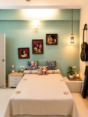 Bedroom in 3 BHK Apartment at Vamsiram Jyothi Lotus, Banjara Hills – for Rent