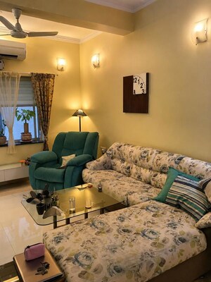 Living Room in 3 BHK Apartment at Vamsiram Jyothi Lotus, Banjara Hills – for Rent