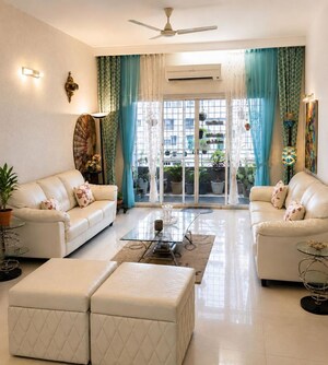 Living Room in 3 BHK Apartment at Vamsiram Jyothi Lotus, Banjara Hills – for Rent