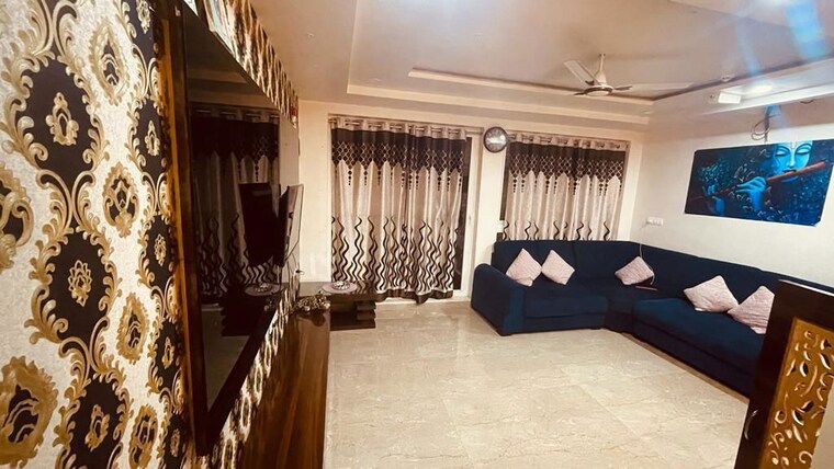 Living Room, nahar-f-residences 2 Bedroom 983 Sq.Ft. Apartment In Balewadi Pune 10748812