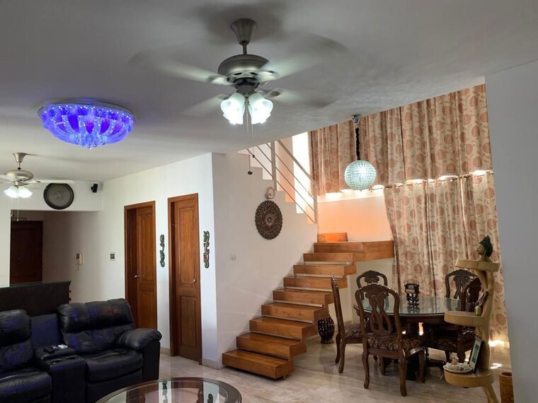 Living Room, marvel-enigma 3 Bedroom 2000 Sq.Ft. Penthouse In Kharadi Pune 10748972