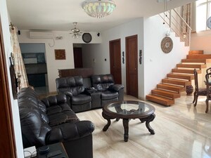 Living Room in 3 BHK Penthouse at Marvel Enigma, Kharadi – for Rent