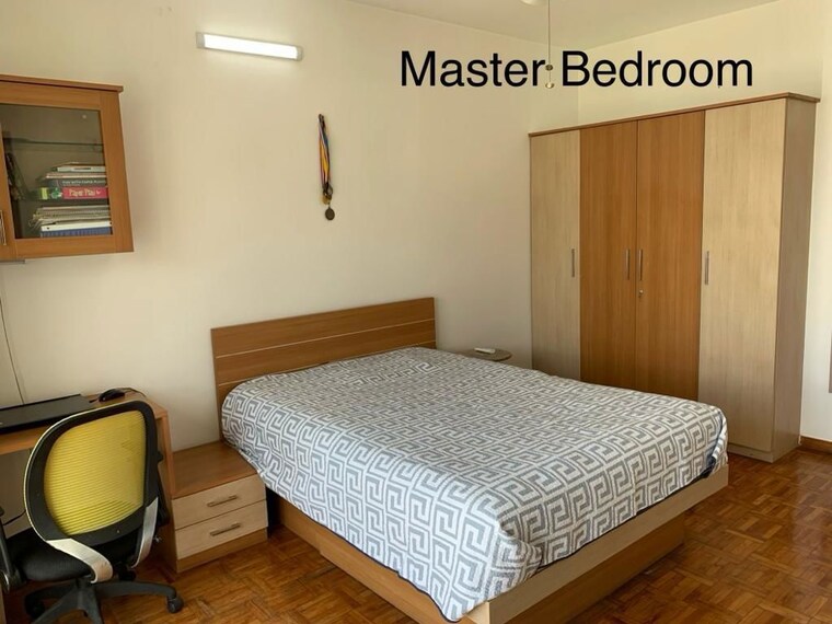 Bedroom, marvel-enigma 3 Bedroom 2000 Sq.Ft. Penthouse In Kharadi Pune 10748972