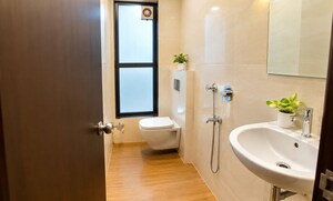 Bathroom in 2 BHK Apartment at Neelkanth Palms, Kapur Bawdi – for Rent