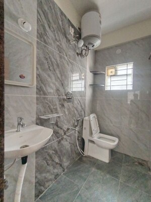 Bathroom in 1 BHK Builder Floor at Hal Layout – for Rent