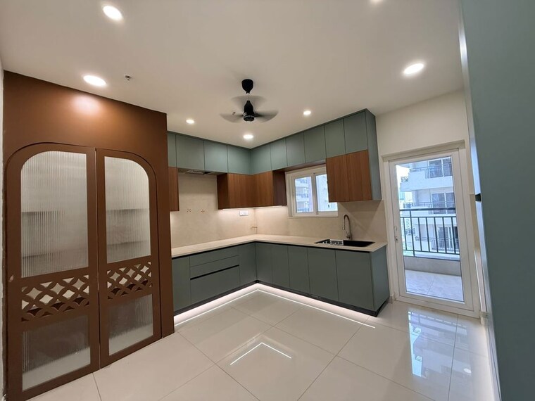 Kitchen, hill-ridge-springs 4 Bedroom 2560 Sq.Ft. Apartment In Gachibowli Hyderabad 10749119