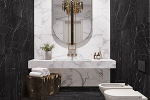 Bathroom in 4 BHK Builder Floor at Janakpuri – for Sale
