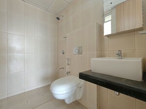 Bathroom in 3 BHK Apartment at Godrej Emerald, Ghodbunder Road – for Rent