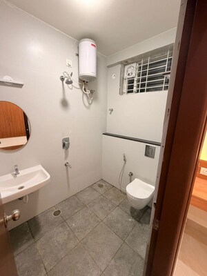 Bathroom in 3 BHK Apartment at Anand Nagar – for Rent