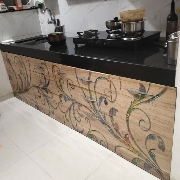 Kitchen, elysian-eden-spaces 2 Bedroom 730 Sq.Ft. Apartment In Ravet Pune 10749212