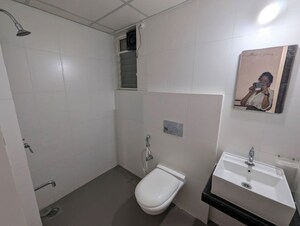 Bathroom in 3 BHK Apartment at Godrej Emerald, Ghodbunder Road – for Rent