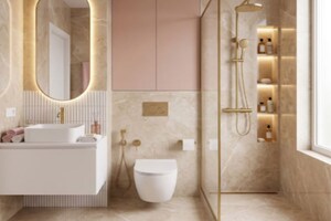 Bathroom in 4 BHK Builder Floor at Janakpuri – for Sale