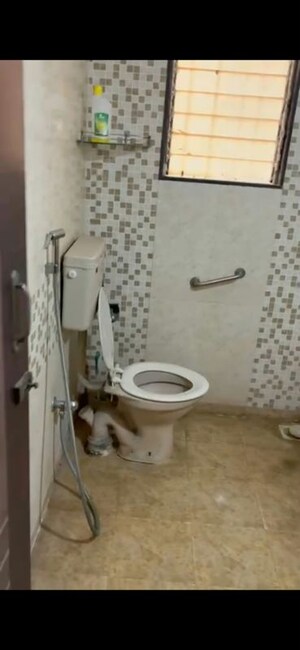 Bathroom in 3 BHK Apartment at Shubharambh Complex, Manpada – for Rent