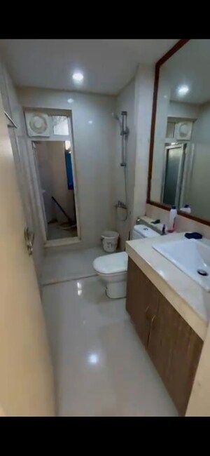 Bathroom in 2.5 BHK Apartment at Hiranandani Estate, Ghodbunder Road – for Rent