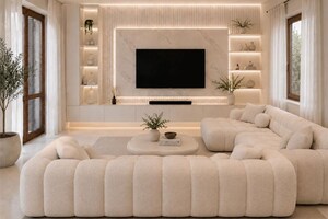 Living Room in 3 BHK Builder Floor at Janakpuri – for Sale