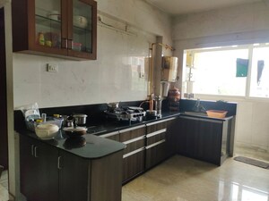 Kitchen in 3 BHK Apartment at Nishtha Devsiddhi Lavish, Navrangpura – for Rent