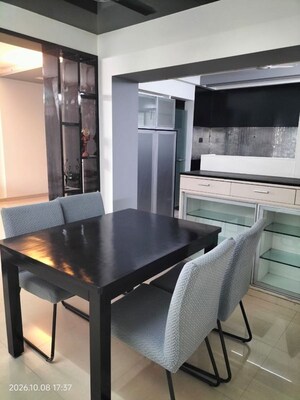 Kitchen in 3 BHK Apartment at Prahlad Nagar – for Rent