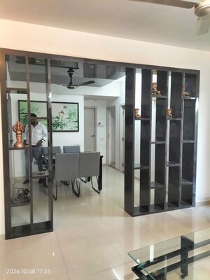 Living Room in 3 BHK Apartment at Prahlad Nagar – for Rent